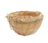Bamboo Canary Nest Pan Bird Breeding Hatch Cage Small Parrot Rest Cave