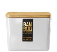 BAMBOO Candle Centrepiece Candle Welcoming Evening Fire 320g