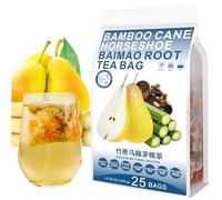 竹蔗马蹄茅根茶 Bamboo Cane Tea, 300g/10.58oz (12g*25bags) - Plant Gift | A Blend Of Licorice, Carrot And Natural Herbs. Caffeine-Free Herbal Tea. Steep 3-5 Minutes. Contains 25 Tea Bags.