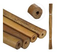 Bamboo canes Natural Garden Stakes Climbing Plant Poles Lightweight 120 cm