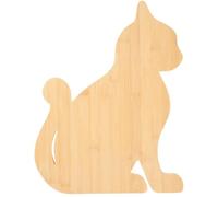 Bamboo Cat Shaped Cutting Board 38x30x1.5cm Wooden Serving Board Kitchen Chopping Board Bamboo Wood Cheese Charcuterie Board Platter Laser Engraving Board for Customized Housewarming Present
