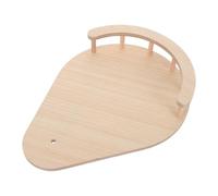 Bamboo Cat Tree Tower Replacement Step Board for Floor Ceiling | Detachable Mounting, Thickened Multilayer Board, Rounded Edges, Khaki Finish, Balcony and Indoor Activity Areas