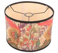 Bamboo Ceiling Lamp Shade for E27 Holder, Vintage Woven Style | Iron Inner Ring 4cm, Bamboo and Iron Build, Softens Light for Dining Room Mounting