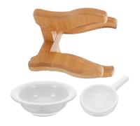 Bamboo Ceramic Aromatic Oil Burner Tealight Candle Holder for Home