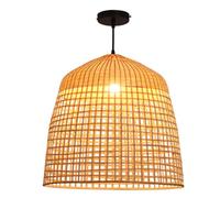 Bamboo Chandeliers Pendant Light,Hanging Lighting Fixtures E27 Lampshade Ceiling Pendant Made,Coastal Retro Japanese Style,Chandeliers No Bulb,for Living Room Bedroom Restaurant