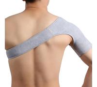 Bamboo Charcoal Fiber Shoulder Compression Sleeve, Shoulder Support Universal Fit Left/Right, Breathable Shoulder Brace for Women Men, Preventing Strains & Dislocation