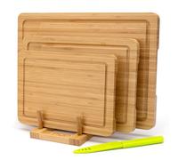 Bamboo Chopping Boards Set of 3 for Kitchen