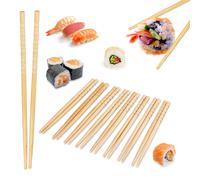 Bamboo Chopsticks Reusable Hashi 200 Pairs Of Asian Utensils 24 cm Natural