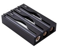Bamboo Cling Film Dispenser with Slide Cutter, 35cm Wide 2 in 1 Plastic Wrap and Aluminum Foil Dispenser for Kitchen Drawer/Wall Mount(D,Three grids)