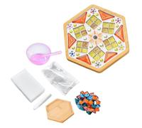 Bamboo Coaster Mosaic Kit for Adults Birdsong Blossoms (Heart/Hexagon)
