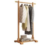 Bamboo Coat Rack Sturdy & Spacious with Lower Sto t for Home Offices Retail Stores - Natural h Small Size Slish nizat Solut