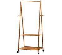 Bamboo Coat Rack - Stylish Free-Standing Shoe Storage nizer for Entryway Living Room Home Decor Space-Saving Design Eco-Friendly Furniture