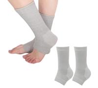 Bamboo Compression Socks Anti Fatigue Sleeping Foot Sleeves Pain Relief Ankle Support 2 Pairs Bamboo Compression Socks Anti Fatigue Foot Sleeves Foot Sleeves for Sleeping Compress Bamboo Foot Sle