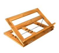 Bamboo Cookbook Holder 22 x 33 x 22.5 cm Recipe Stand Adjustable Kitchen and
