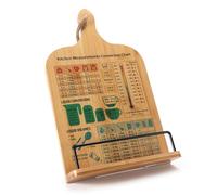 Bamboo Cookbook Stand,Recipe Book Holder with Measurement Conversion Chart,Unique Gifts for Women Mom Grandma Wife Sister Friends Mothers Day Anniversary,Essential Accessories for Holding Cookbooks