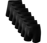 BAMBOO COOL Men's Soft Underwear,No Ride Up Boxer Briefs with Fly, Moisture Wicking & Breathable underwear for Men,Multipack, 08-multicolor-7 Pack, XXL