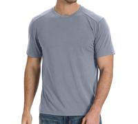 BAMBOO COOL Men's T-Shirts Short Sleeve Shirt Heavyweight Crew Neck T Shirt for Man Soft Moisture Wicking Casual Tees, B-blue Grey, Medium
