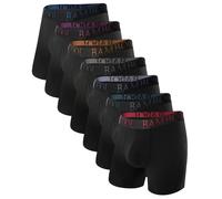 BAMBOO COOL Men's Ultra ComfortSoft Underwear, Moisture Wicking & Breathable No Ride Up Boxer Briefs with Fly Color Group B XL(7 Pack)