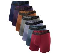 BAMBOO COOL Men's Ultra ComfortSoft Underwear, Moisture Wicking & Breathable No Ride Up Boxer Briefs with Fly Color Group A M (7 Pack)