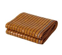 Bamboo Cooling Bed Mat - Foldable Non-Slip Summer Mattress Breathable Carbonized Bamboo for Hot Weather Soft Smooth Surface for Ultimate Comfort & Relaxation