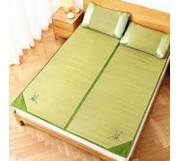 Bamboo Cooling Mat Breathable Foldable Bed Pad for Hot Weather Moisture Wicking Portable Summer Sleeping Rug Eco Friendly Restful Sleep Comfort