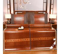 Bamboo Cooling Mattress Pad Double Sided Foldable Bed Mat Breathable & Comfortable Bedding Essential for Summer Sleep (90x190cm/35.4x74.8'')