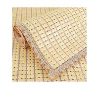 Bamboo Cooling Sleeping Mat, Breathable Folding Mattress Topper, Lightweight Portable Bed Pad for Summer Sleep, Air-Conditioning Bed Solution