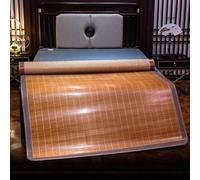 Bamboo Cooling Sleeping Mat - Foldable Rattan Mattress for Single & Double Beds, Breathable Summer Comfort, Traditional Chinese Design, Ideal for Hot Nights