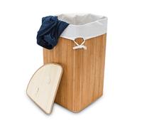 Bamboo corner hamper Wicker Washing Collector Lightweight Removable Sack