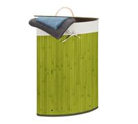 Bamboo corner hamper Wicker Washing Collector Lightweight Removable Sack