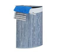 Bamboo corner hamper Wicker Washing Collector Lightweight Removable Sack