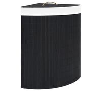 Bamboo Corner Laundry Basket Washing Clothes Basket Hamper Storage Bin vidaXL