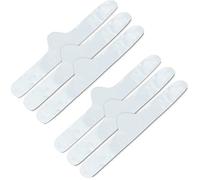 Bamboo & Cotton Bra Liner (White, 9-pk, L) - No Tags, Seamless, Super Soft and Comfortable, White, L