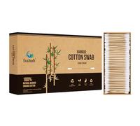 Bamboo Cotton Swabs - 2000 Count - Vegan, Sustainable, Eco Friendly, 100% Biodegradable Organic Cotton Buds by Isshah
