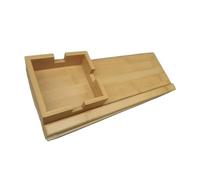 Bamboo Couch Cup Holder - Sofa Arm Tray Table for Drinks & Snacks - Perfect for Recliners & Living Room Use