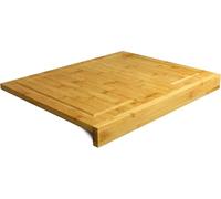 Bamboo Counter Edge Chopping Board Wood, Large Cutting Board with Lip