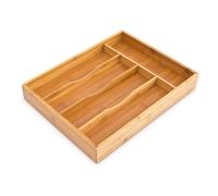Bamboo Cutlery Tray, HxWxD: ca 4.5 x 25.5 x 34 cm, Drawer Organiser Insert, W...