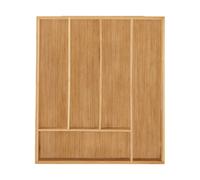 Bamboo cutlery tray Kitchen Drawer Divider Compact 700 g Utensil Storage Tray