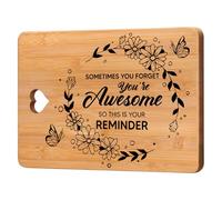 Bamboo Cutting Board - Inspirational Gifts for Women & Men, Birthday & Thank You Gifts for Friends, Family & Colleagues - Sometimes You Forget You’re Awesome - Thanksgiving & Christmas