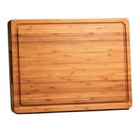 Bamboo Cutting Boards for Kitchen, Extra Thick Wood Butcher Block, Heavy Duty Wooden Chopping Block, Charcuterie Boards & Cheese Platter, 14"x10"x0.9"