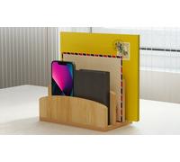 Bamboo Desk Organisers Collection - Natural Storage Solutions: Levede 18-Compartment Bamboo Marker Organiser (126 Pens)