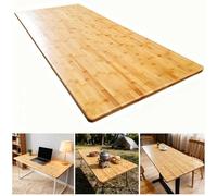 Bamboo Desk Table Whole Piece 1'' Thick Table Top Solid One-Piece Table Top for Standing Desk Home Office Desk Office Tabletop Laundry Counters Cutting Board Kitchen Countertop,31"x24"x1"