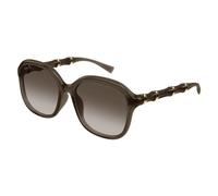 Bamboo-detail Round-frame Sunglasses - unisex - Gucci - Sunglasses - Brown - 55 MM - Accessories 55 MM