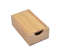 Bamboo Dice Wooden Rolling Case for Roleplaying Board Game RPG Players flat, 14x8x5cm