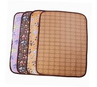 Bamboo Double Sided Dog Summer Cooling Mat Pet Mat for Dogs and Puppies Size M Purple Washable and Comfortable Cooling Pad for Pets