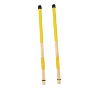 Bamboo Drum Sticks Pair for Drum Sets, Non-skid Design Yellow | Practical Percussion Accessory, Comfortable Simple Style, One Pair, for Drum Sets and Musical Practice