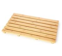 Bamboo Duck Board Wooden Natural Wood Bathrooms Oval Rectangular Shower Bath Mat