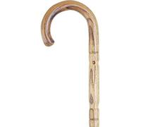 Bamboo Effect Acacia Crook Handled Cane