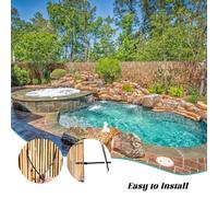 Bamboo Fence Panel - Natural Brown Bamboo Fencing Rolls for Garden, Balcony & Porch - Easy to Install & Cut Decorative Fence (160x1000cm)