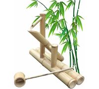 Bamboo Feng Shui Water Fountain Garden Decoration, Bamboo Waterfeature Landscape Kits with Pump for Indoor Outdoor Courtyard Backyard Lawn
